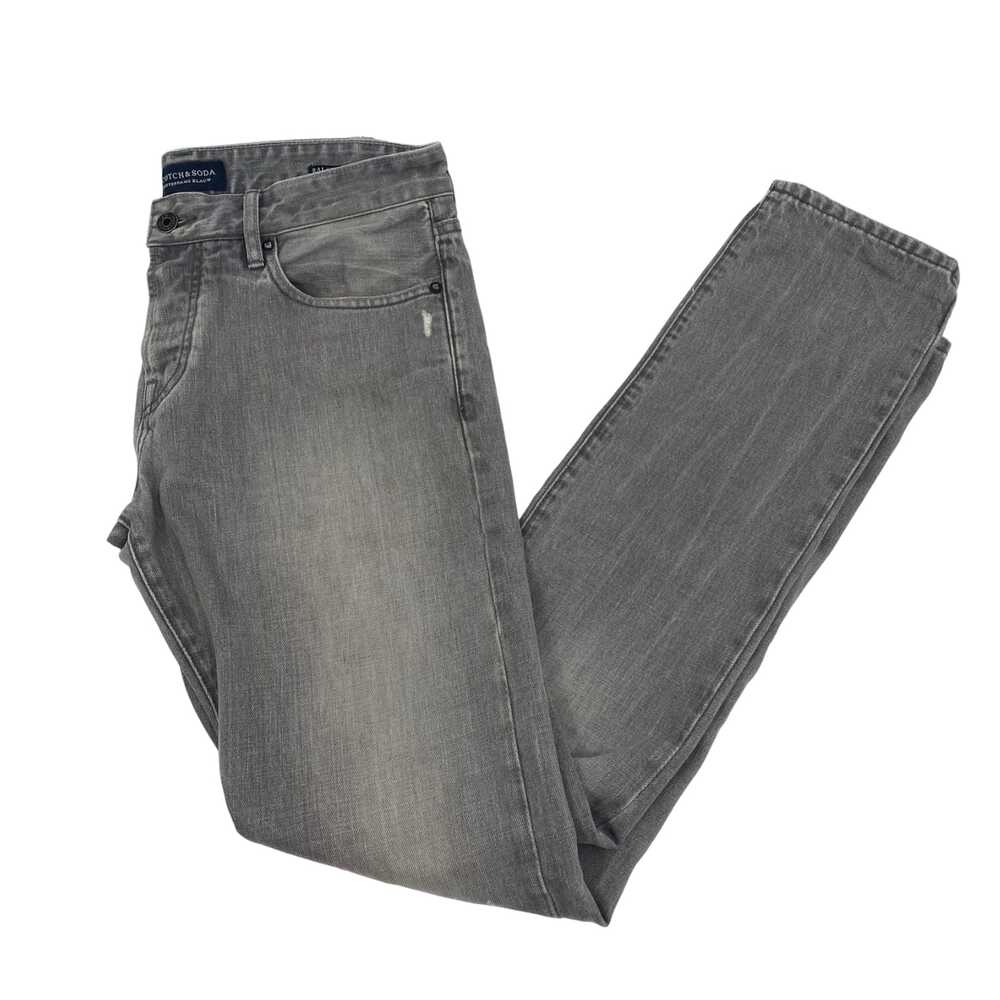 Scotch & Soda Gray Mid-Rise Straight Leg Jeans | Size 31 Regular